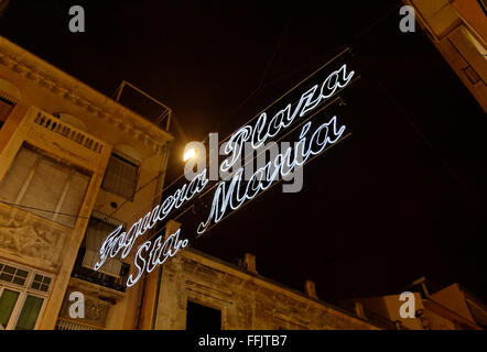 ALICANTE SPAGNA FESTIVAL Hogueras Foto Stock