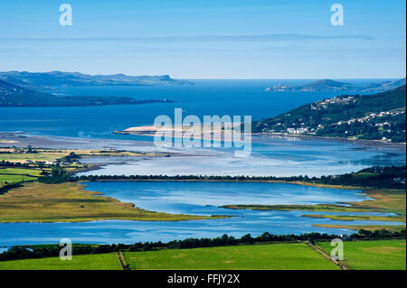 Lough Swilly da Grianan di Aileagh, Donegal Foto Stock