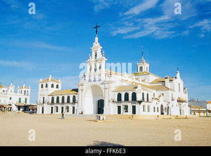 Chiesa di El Rocio. Almonte, Huelva, Andalusia. Foto Stock