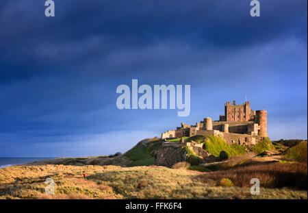 Castello di Bamburgh Foto Stock