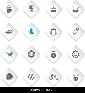 Set di icone del bambino Illustrazione Vettoriale