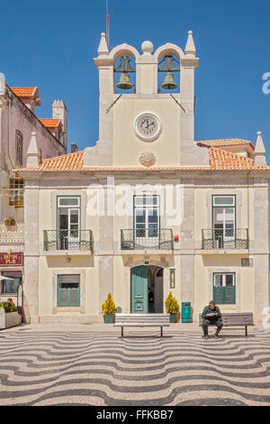 La piazza centrale di Cascais Portogallo Foto Stock