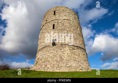 I resti dello storico castello di Hadleigh in Essex, Inghilterra, Foto Stock