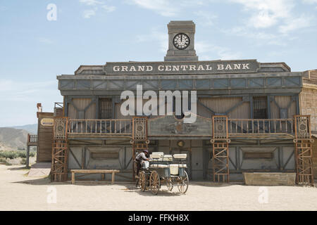 Texas Hollywood theme park. Deserto Tabernas, Almeria. Spagna Foto Stock