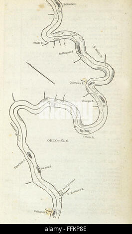 0 di 'il pilota occidentale; contenenti grafici del fiume Ohio, e del Mississippi, dalla bocca del Missouri alla GU Foto Stock