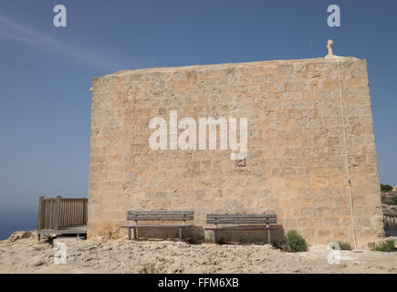 Cappella di Santa Maria Maddalena a Dingli Cliffs in Malta Foto Stock