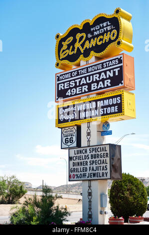 El Rancho Hotel, Gallup New Mexico, Route 66 Foto Stock