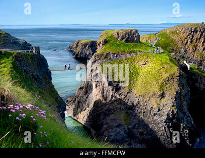 Carrick-a-Rede Co Antrim Irlanda del Nord Foto Stock