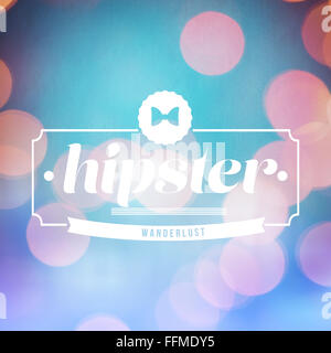 Immagine composita del hipster parola Foto Stock