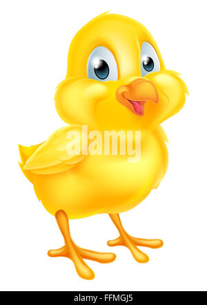 Cartoon baby pollo pulcino di Pasqua uccello Foto Stock