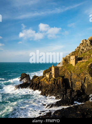 La corona Miniere di Botallack, Cornwall. Foto Stock