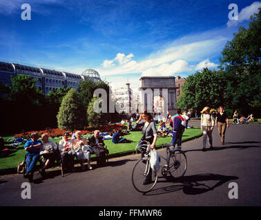 St Stephens Green Dublino Irlanda Foto Stock