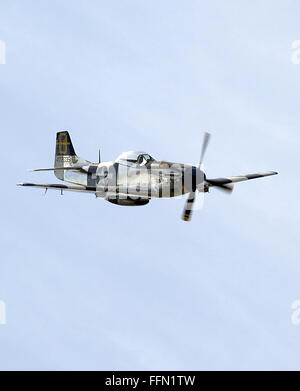 La North American Aviation P Mustang è un americano di long-range, monomarca Seat fighter e caccia bombardiere utilizzato durante la Seconda Guerra Mondiale Foto Stock