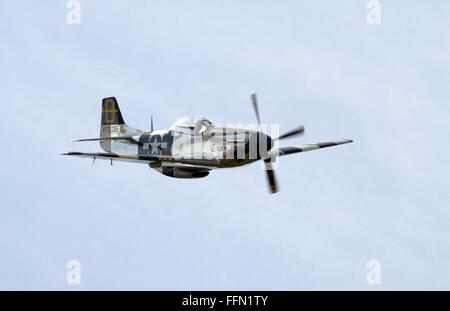 La North American Aviation P Mustang è un americano di long-range, monomarca Seat fighter e caccia bombardiere utilizzato durante la Seconda Guerra Mondiale Foto Stock
