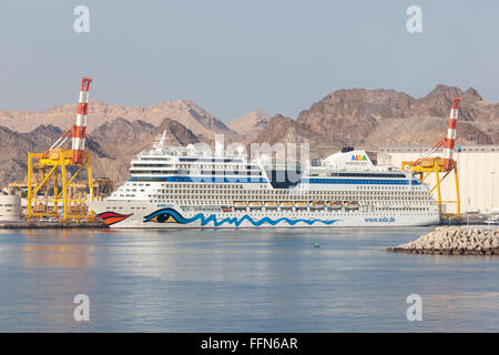 AIDA Stella crociera in Muscat Oman Foto Stock