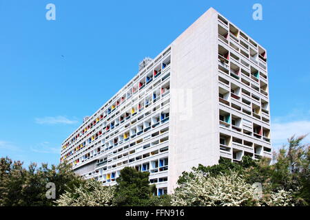 Geografia / viaggi, Francia, Marsiglia, Le Corbusier edificio, costruito: 1952 da Le Corbusier, vista esterna, Additional-Rights-Clearance-Info-Not-Available Foto Stock