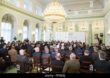 Varsavia, Polonia. Xvi Feb, 2016. Il polacco di Sviluppo Nazionale riunione del Consiglio nel Palazzo presidenziale il 16 febbraio 2016 a Varsavia in Polonia. Credito: MW/Alamy Live News Foto Stock