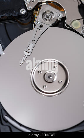 Aprire il disco rigido (dettagliate di close-up shot) Foto Stock