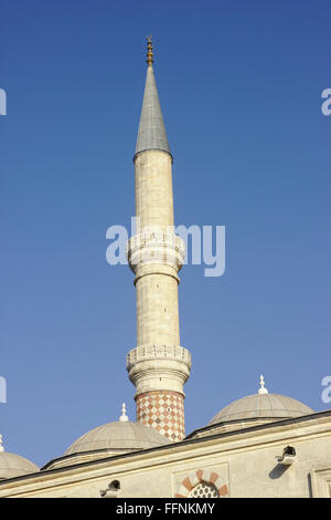 Il minareto di Uc Serefeli moschea di Edirne, Turchia Foto Stock