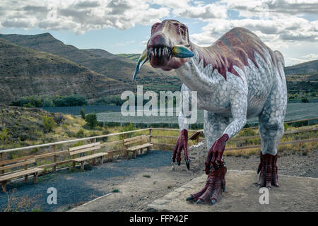 Dinosauro Baryonyx, Igea, La Rioja, Spagna, Europa Foto Stock