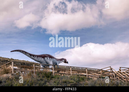 Dinosauro Baryonyx, Igea, La Rioja, Spagna, Europa Foto Stock