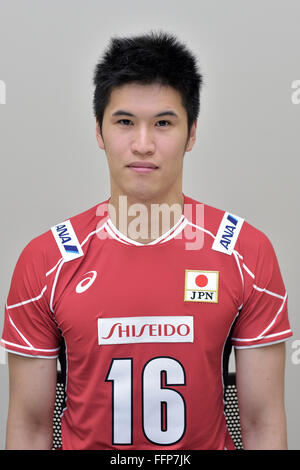 Tokyo, Giappone. Xx Apr, 2015. Takashi Dekita (JPN) Pallavolo : Conferenza stampa del volley maschile di Giappone Team nazionale al centro nazionale di allenamento a Tokyo in Giappone . © Ryu Makino/AFLO/Alamy Live News Foto Stock