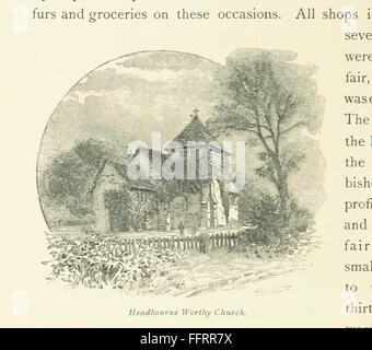 Questo libro ripercorre la storica via dei pellegrini da Winchester a Canterbury, accompagnata da 46 illustrazioni di A. Quinton, esplorando il significato religioso, culturale e storico del viaggio. Foto Stock