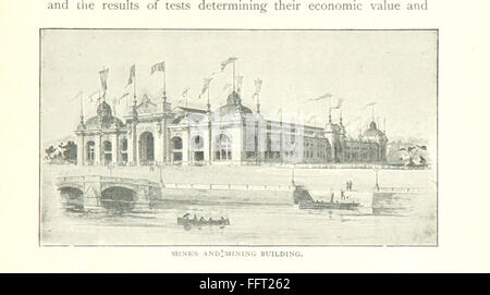 Questo libro d'epoca copre il percorso della Pennsylvania Railroad verso la Columbian Exposition, evidenziando le principali città come New York, Philadelphia, Baltimora e Washington. Fornisce note descrittive sul significato storico e culturale di queste città lungo la ferrovia. Foto Stock