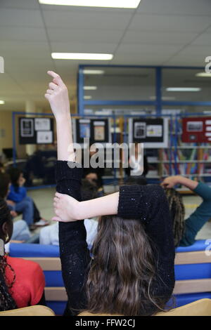 Workshop sulla libertà di espressione e del secolarismo in una scuola di francese - 20/01/2015 - Francia / Essonne - a seguito del terrore Foto Stock