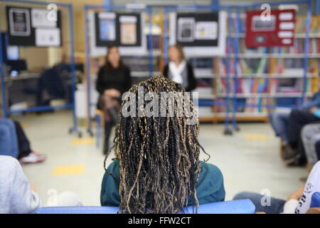 Workshop sulla libertà di espressione e del secolarismo in una scuola di francese - 20/01/2015 - Francia / Essonne - a seguito del terrore Foto Stock