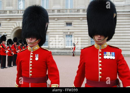 Londra - 04/05/2009 - Regno Unito / Inghilterra / Londra - il cambio della guardia a Buckingham Palace - Sandrine tonalità Foto Stock
