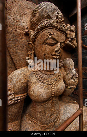 Statua di Buddha patrimonio sito scavato , Ratnagiri , Orissa , India Foto Stock