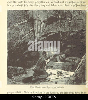 Questo libro vintage tedesco, "Un viaggio nel mondo", descrive le esperienze dell'autore durante una circumnavigazione del globo di due anni. Include 120 illustrazioni, mappe e carte, fornendo uno sguardo completo ai viaggi dell'autore attraverso diversi continenti e mari, catturando osservazioni culturali e geografiche. Foto Stock