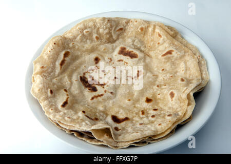 Chapatti nella piastra Foto Stock