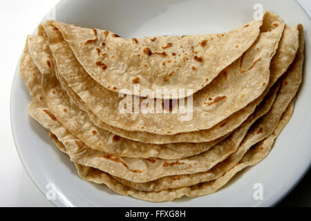 Chapatti nella piastra Foto Stock