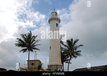 Punto Utrecht bastion un 1938 Light house , Patrimonio mondiale (patrimonio coloniale) costruito da olandese , Sri Lanka Foto Stock