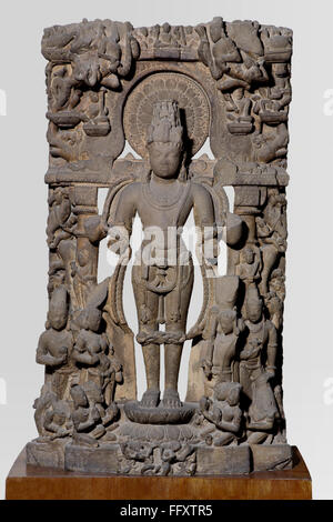 Vishnu ,decimo secolo d.c. , Vaishnav culto , periodo kalturian , trovato a Katni , quartiere Jabalpur , Madhya Pradesh , India Foto Stock