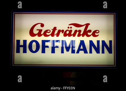 Markenname: 'Getraenke Hoffmann', Berlino. Foto Stock