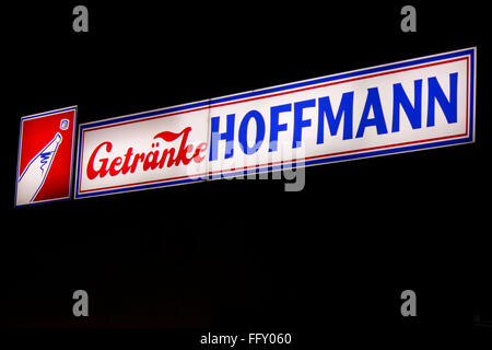 Markenname: 'Getraenke Hoffmann', Berlino. Foto Stock