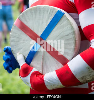 Uomini vincitore Kenny Rackers da Colorado Springs aveva volato in per il Regno Unito in particolare per l'evento. Formaggio a rotolamento Cooper's Hil Foto Stock