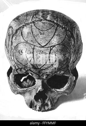 Medicina, anatomia, cerebrico / cranio, cranio con 27 centri individuali del cervello secondo Franz Joseph Gall (1758 - 1828), 20 ° secolo, 20 ° secolo, testa, teste, phroenology, pensiero, pensiero, carattere, carattere tratto, tratto, tratto, tratti, abilità, abilità, intelligenza, psiche, personalità, pseudoscienza, centro, centri, centri, cranio, taglio, cranio, Ritaglio, ritaglio, ritaglio, medicina, farmaci, individuo, individui, storico, storico, persone, diritti aggiuntivi-clearences-non disponibile Foto Stock