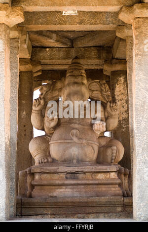 Sasivekalu Ganesha statua in Hampi , Karnataka , India Foto Stock