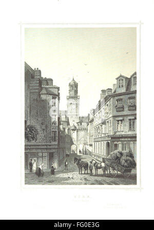 "La France" è un libro d'epoca che offre vedute dei monumenti e dei siti più importanti della Francia, accompagnato da un testo descrittivo. Mette in evidenza i monumenti storici e culturali del paese, fornendo informazioni sul patrimonio della Francia. Foto Stock