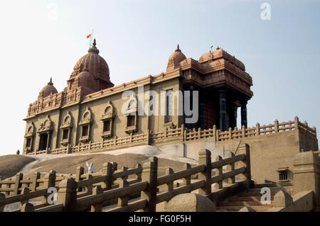 Vivekananda Rock Memorial , Vivekananda Memorial , Capo Comorin , Kanyakumari , Tamil Nadu , India , Asia Foto Stock