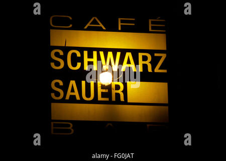 Markenname: 'Schwarz Sauer', Berlino. Foto Stock