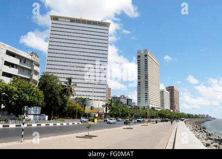 Air India Hilton tower Apsara appartamenti altri edifici residenziali Nariman Point Marine Drive Churchgate Mumbai Maharashtra Foto Stock