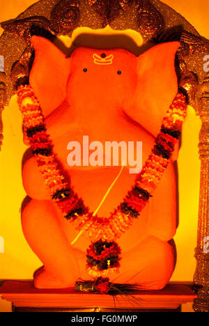 Shri Varadcinak Ganesh Tempio, Shri Varad Vinayak Ganesh Mandir, replica Ganpati, Ashtavinayak, Mahad, India, Asia Foto Stock