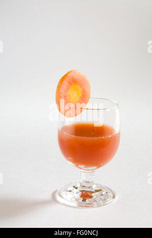 , Di verdura Succo di carota , gajar ka rus , India Foto Stock