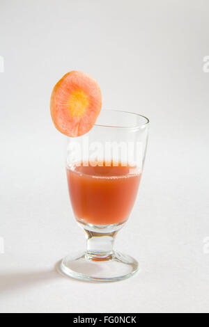 , Di verdura Succo di carota , gajar ka rus , India Foto Stock