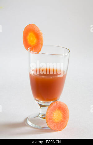 , Di verdura Succo di carota , gajar ka rus , India Foto Stock